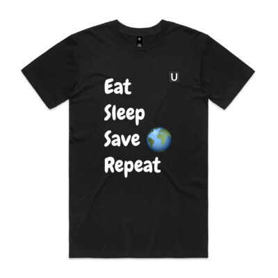 Eat, Sleep, Save, Repeat_White - Mens Staple T shirt Thumbnail